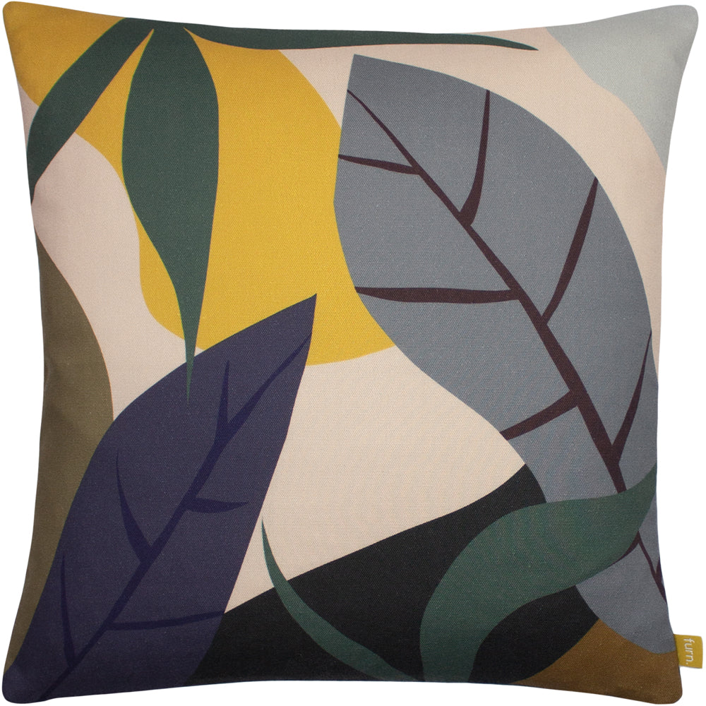 Scatter Cushion Cover 43 x 43cm - Oversized Leaf Print 01
