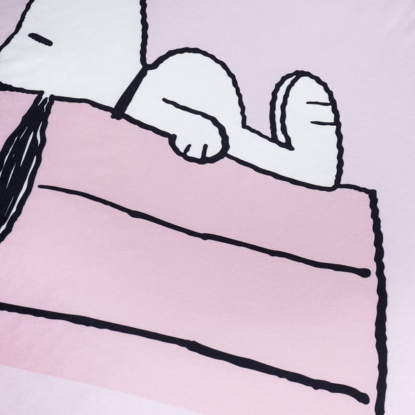 Snoopy Flexforma Junior Children's Bean Bag Chair 2-14 yr - House Fabric Close-up Image