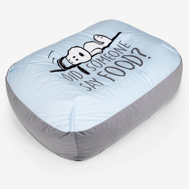 Snoopy Sloucher Large Dog Bed - Hungry 01