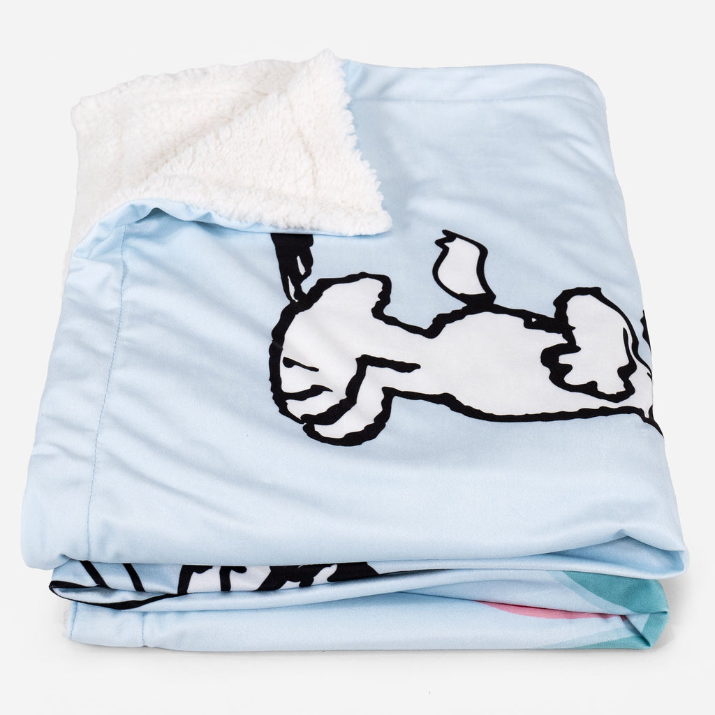 Snoopy Fleece Throw / Blanket - Love Slogan 02
