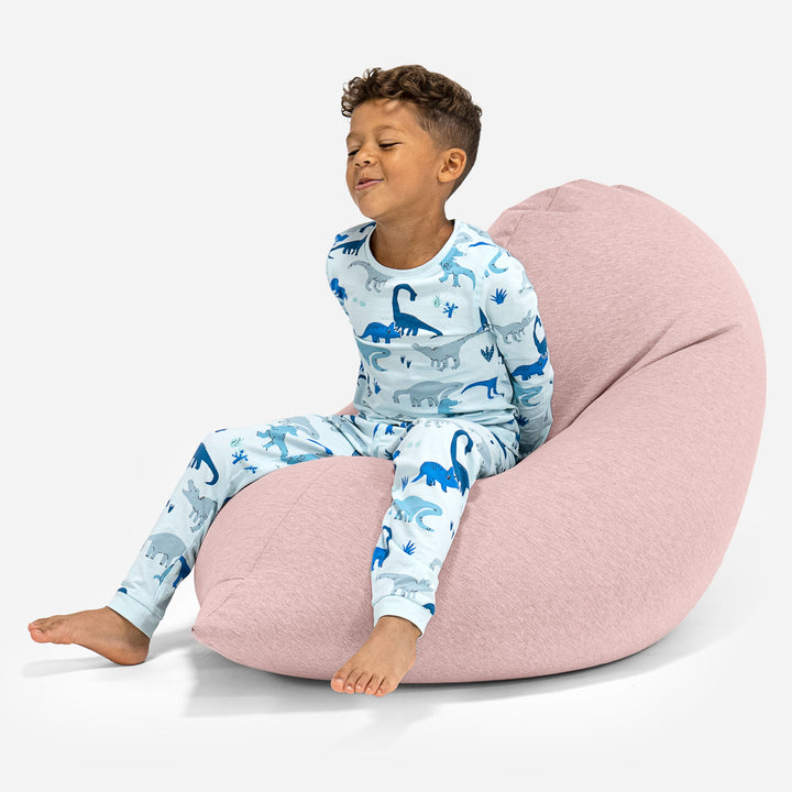 Children's Bean Bag Tall 2-6 yr - Stretchy Cotton Baby Pink 01