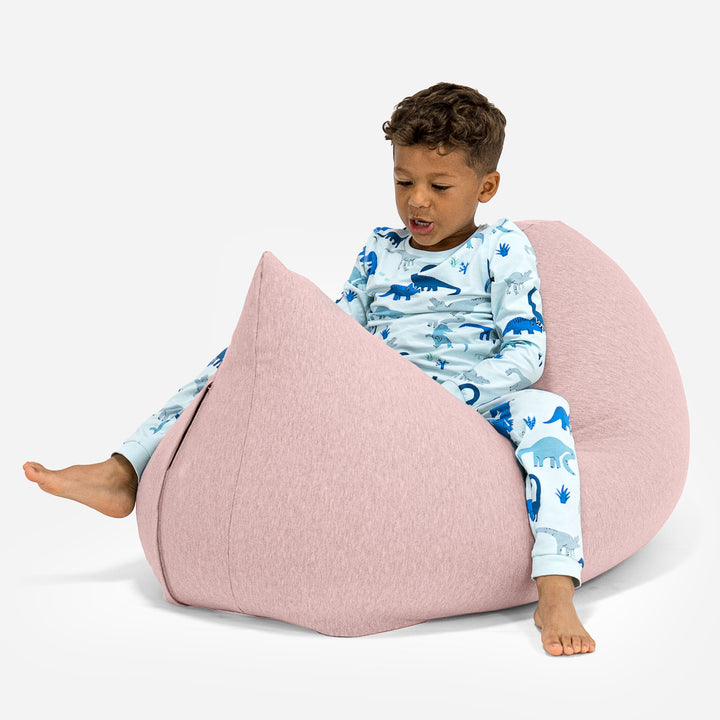 Children's Bean Bag Tall 2-6 yr - Stretchy Cotton Baby Pink 02