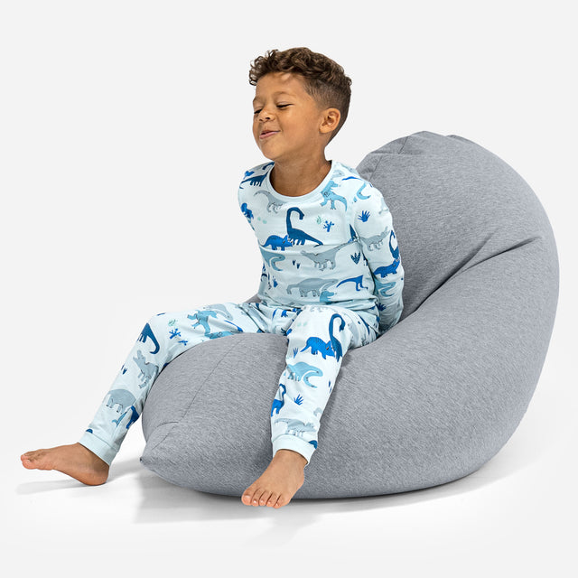 Children's Bean Bag Tall 2-6 yr - Stretchy Cotton Light Grey 01