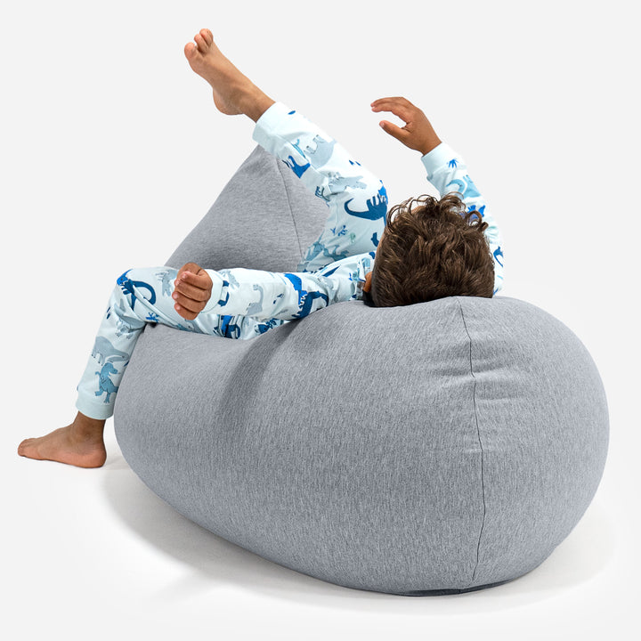 Children's Bean Bag Tall 2-6 yr - Stretchy Cotton Light Grey 04