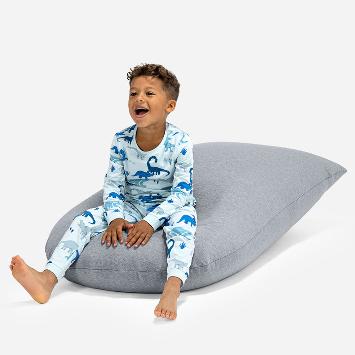 Children's Bean Bag Tall 2-6 yr - Stretchy Cotton Light Grey 05