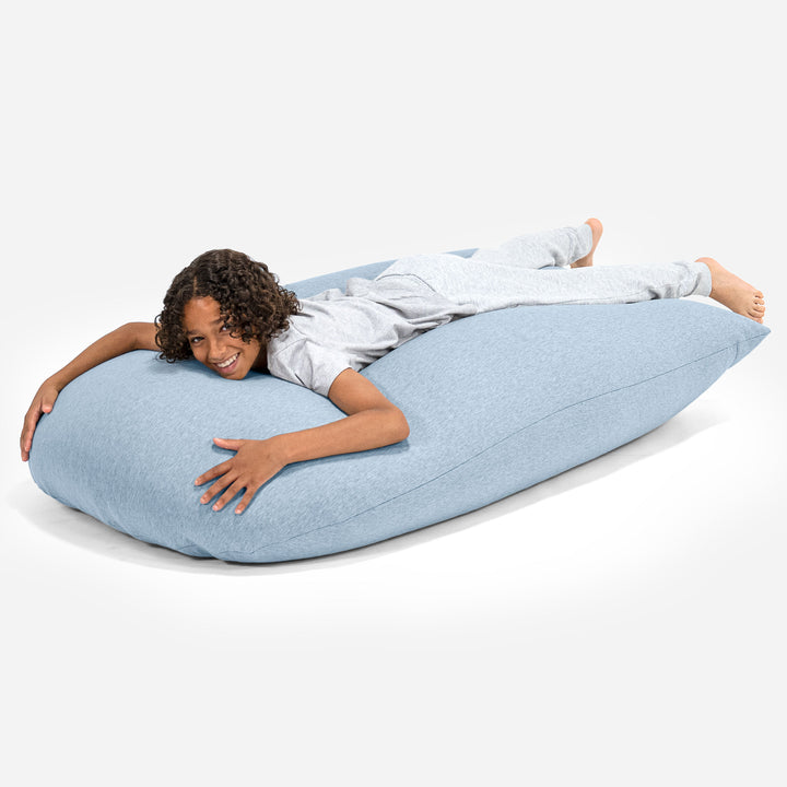 Grande XL Bean Bag - Stretchy Cotton Baby Blue 04