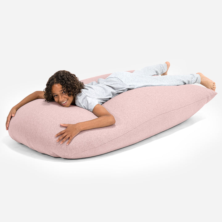 Grande XL Bean Bag - Stretchy Cotton Baby Pink 04