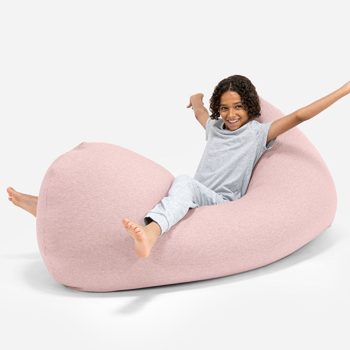 Grande XL Bean Bag - Stretchy Cotton Baby Pink 05