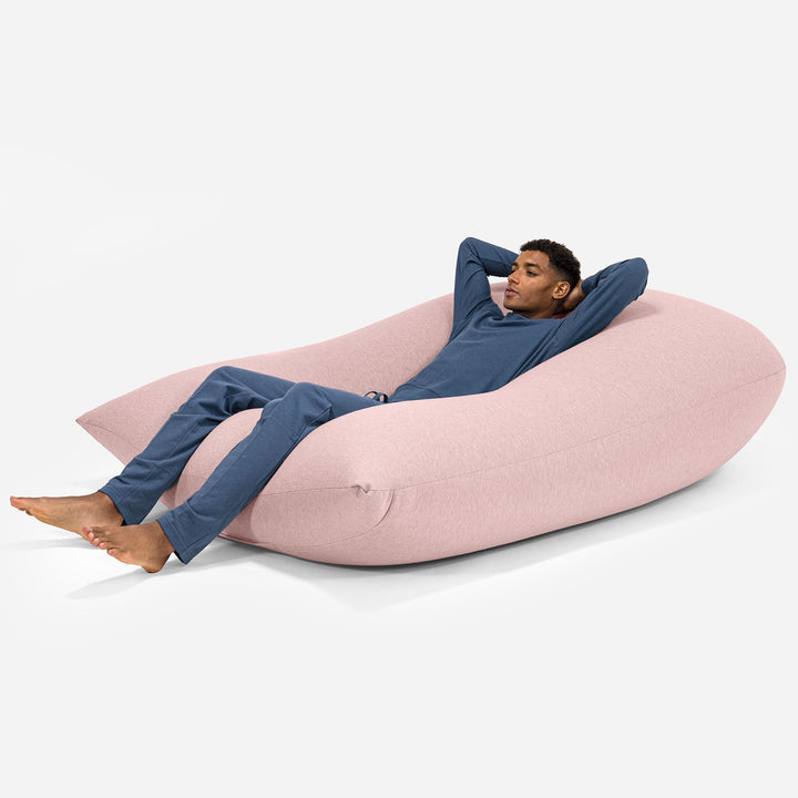 Venti XXL Giant Bean Bag - Stretchy Cotton Baby Pink 02