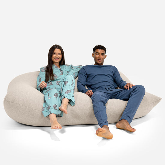 Venti XXL Giant Bean Bag - Stretchy Cotton Mink 05