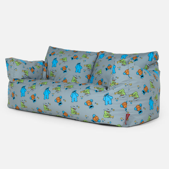 Printed Sofa Bean Bag - Cookie Monster & Oscar The Grouch 02