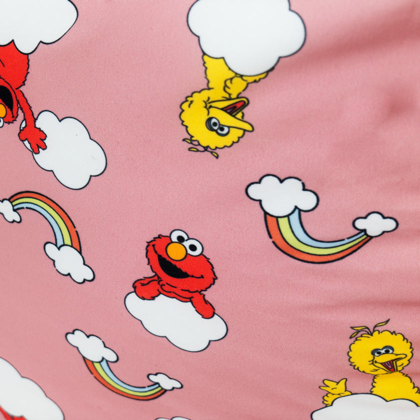 Sesame Street Elmo Big Bird Printed Character Childrens Bean Bag Sofa Kids Pink Beanbag Couch Big Bertha Original IE