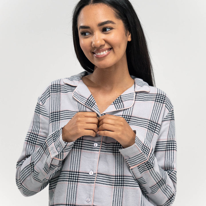 Women's Check Cotton Pyjamas 02
