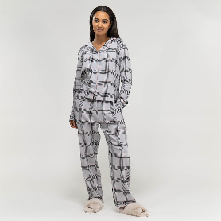 Women's Check Cotton Pyjamas 04