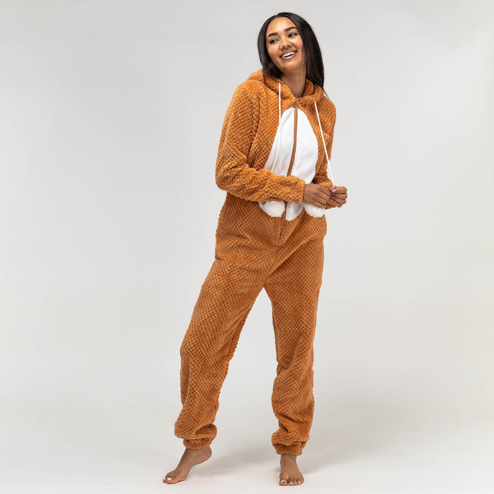 Women's Fox Character Fleece Onesie 04