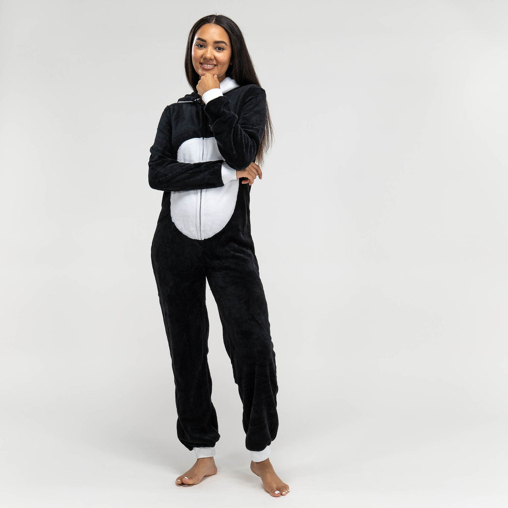 Women's Panda Animal Fleece Onesie 03