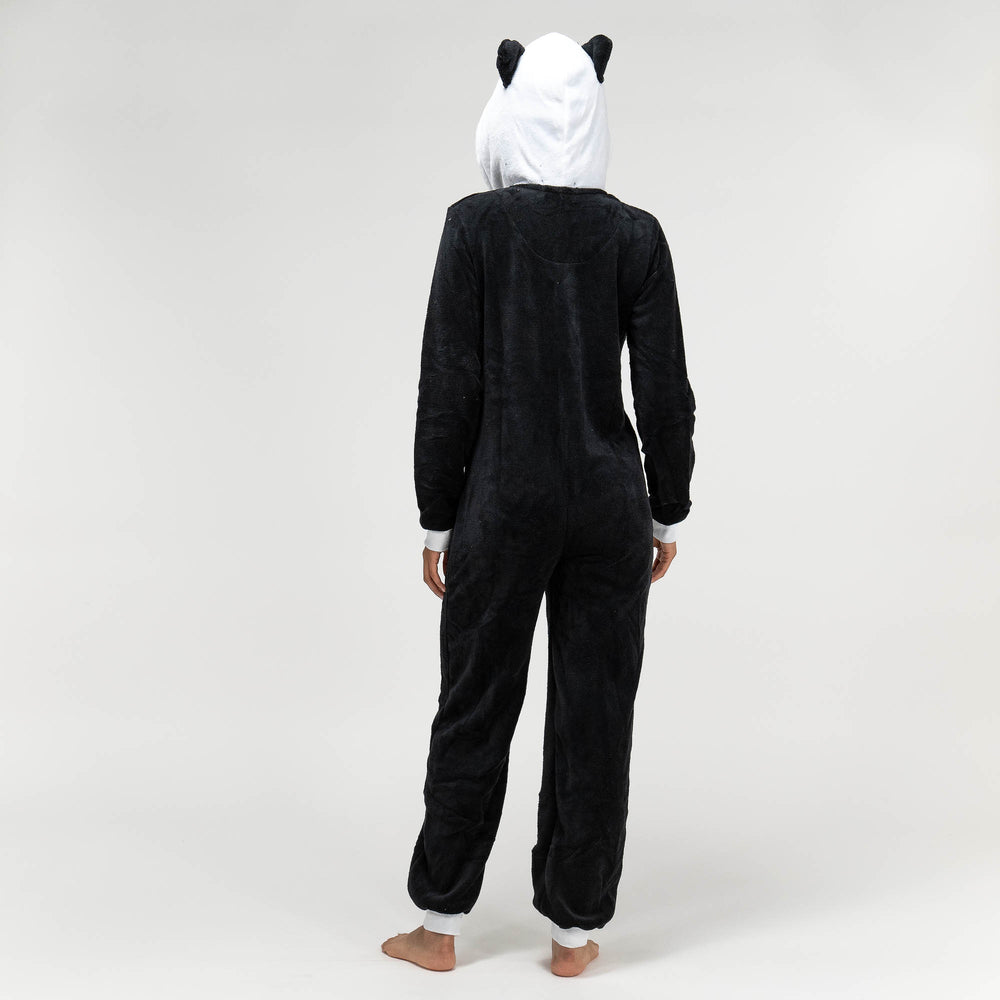 Women's Panda Animal Fleece Onesie 01
