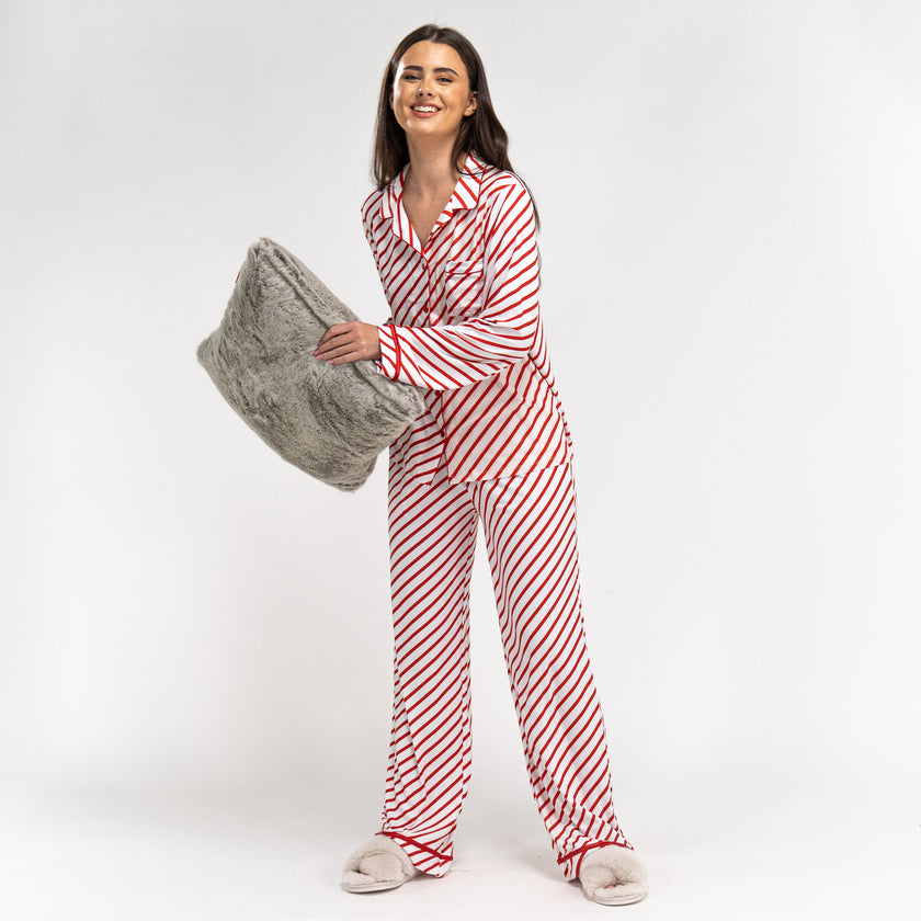 Womens candy hotsell cane pajamas